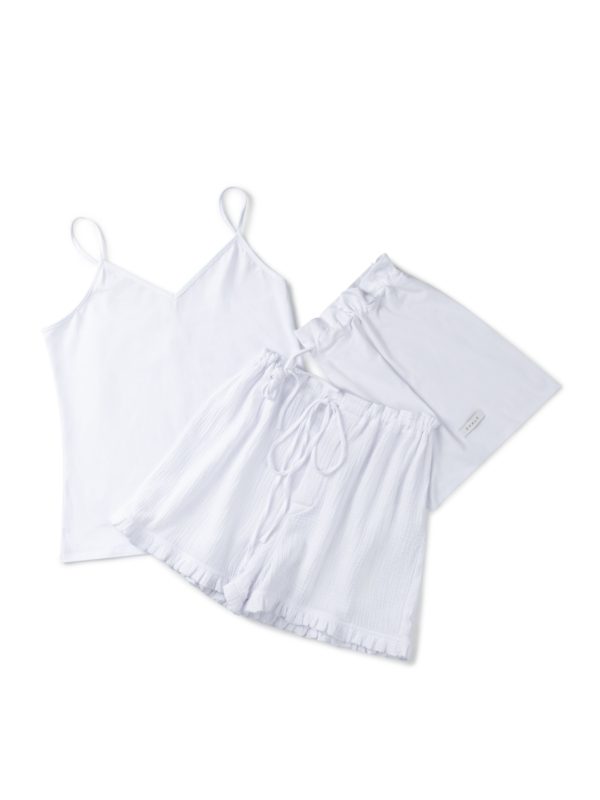 Chalk UK Fern Pyjama Set | White