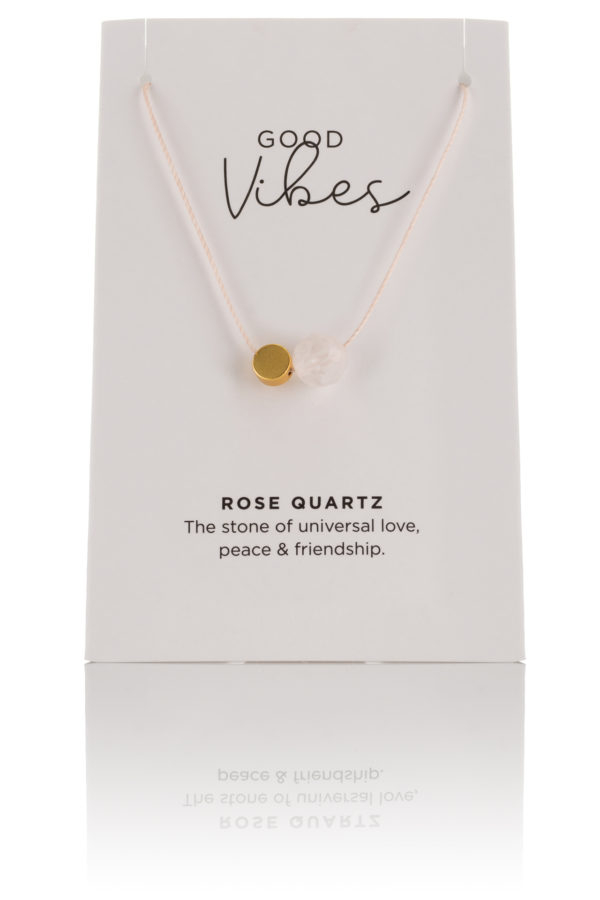 One & Eight 2217 Rose Quartz cord necklace