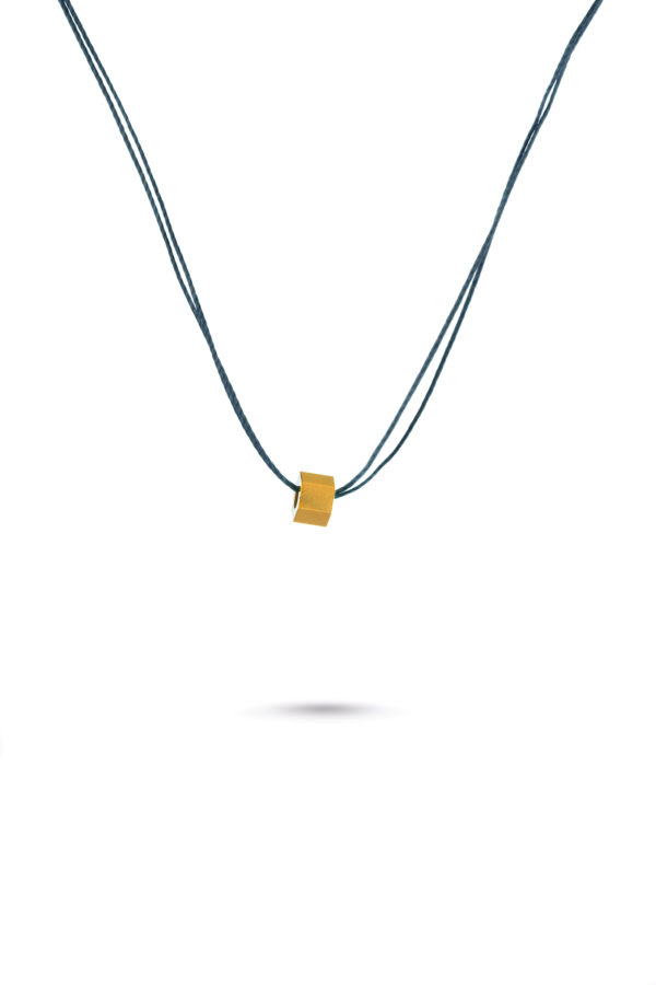 One & Eight 2221 Good Vibes Teal Hexagon Necklace
